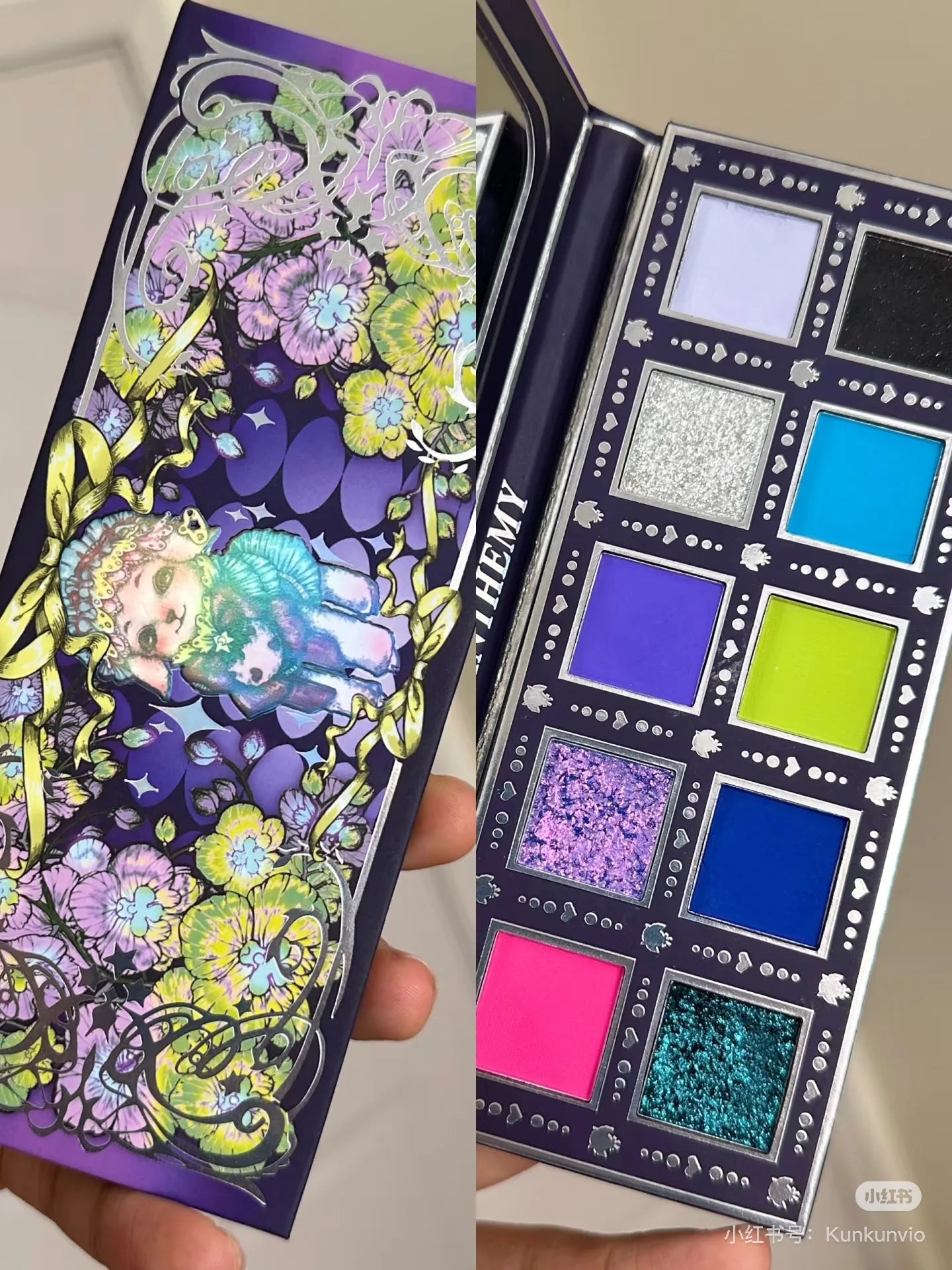 Anthemy10 Color Shimmer Matte EyeShadow Chameleon Pearlescent Diamonds Shine Brightly Eyeshadow Makeup Palette Cosmetics