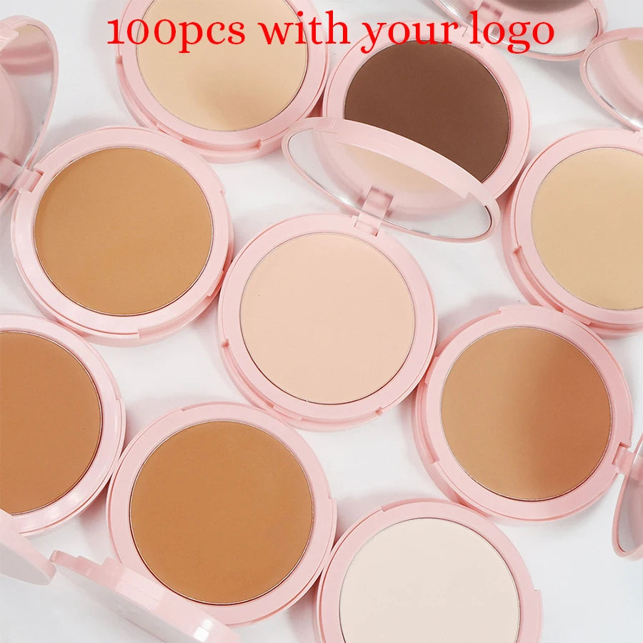 15color Private Label Concealer Pressed Powder Custom Logo Brighten Contour Modification Powder Matte Oil-control Natural Makeup