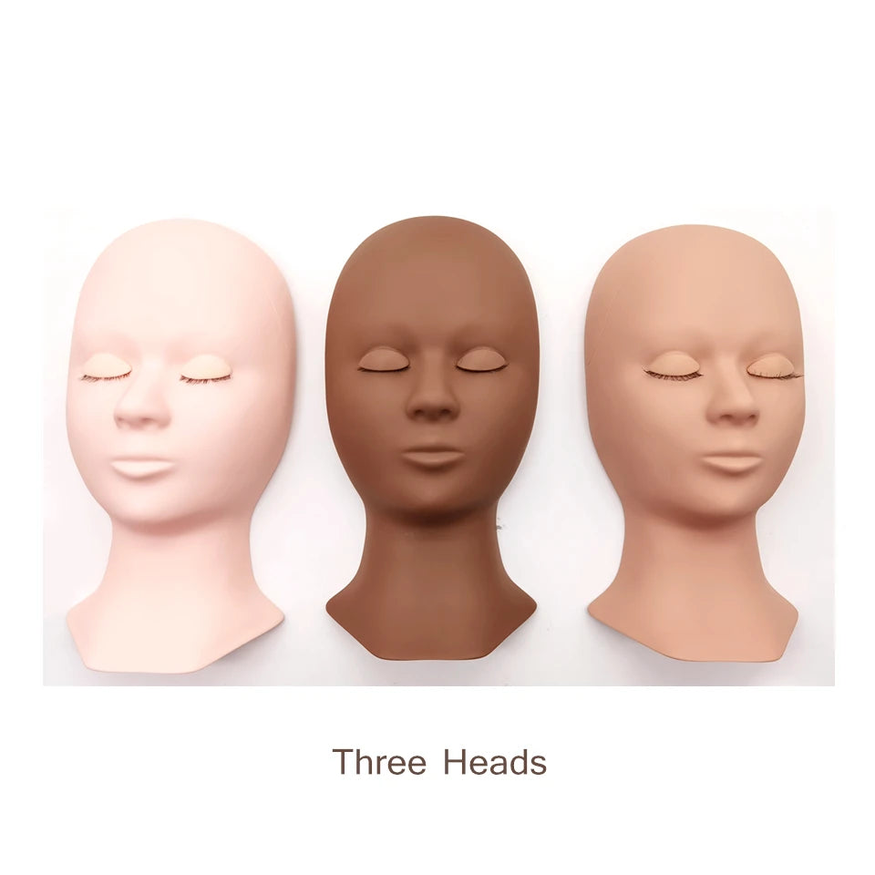Wholsale Price Practice Lashing Eyelashes Mannequin Head Beginner Training Set Cosmetics Eye Lash Extension Supplies Mannequin