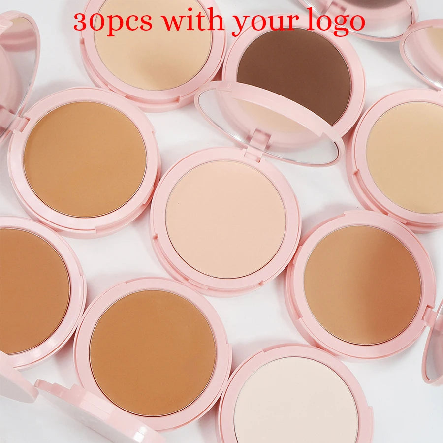 15color Private Label Concealer Pressed Powder Custom Logo Brighten Contour Modification Powder Matte Oil-control Natural Makeup