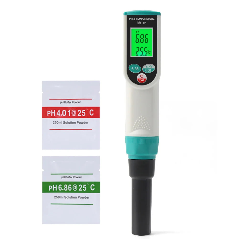 Digital Food PH Meter with KCL Kit 0.01 Resolution High Accuracy Sensor pH Tester for Meat Dough Sausage Cheese Cosmetics Soil