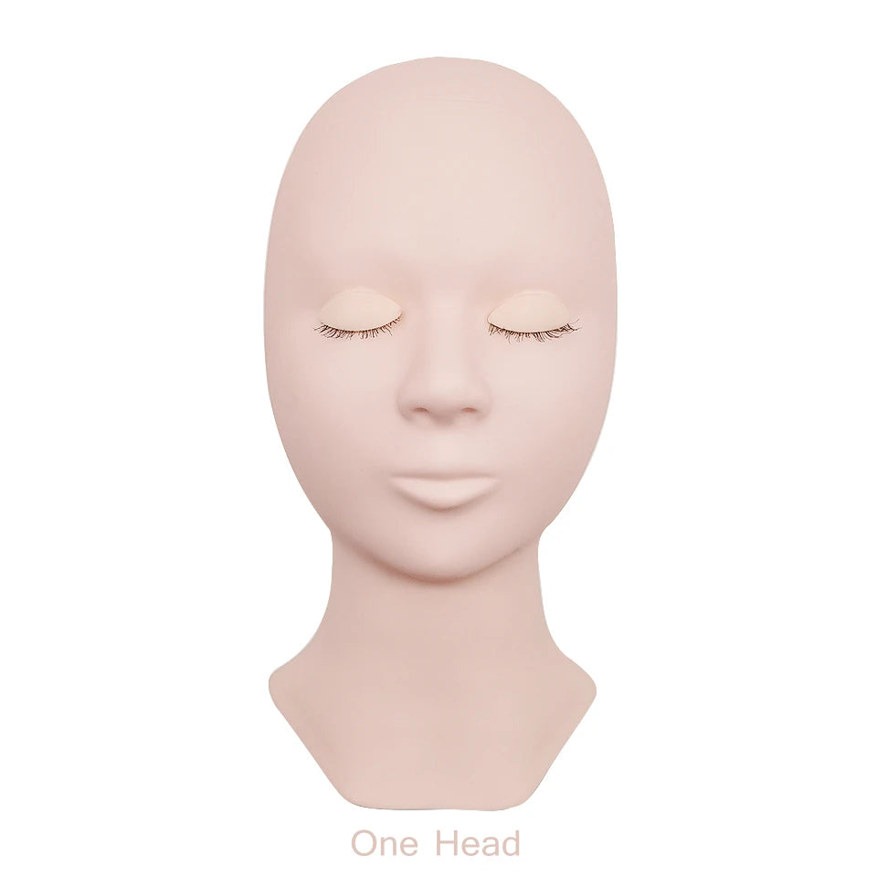 Wholsale Price Practice Lashing Eyelashes Mannequin Head Beginner Training Set Cosmetics Eye Lash Extension Supplies Mannequin